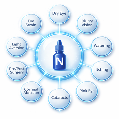 Bioactive Antioxidant Eye Drops NAC Drops - 1% N-Acetyl-Carnosine 10 mL Multi-Dose Bottle