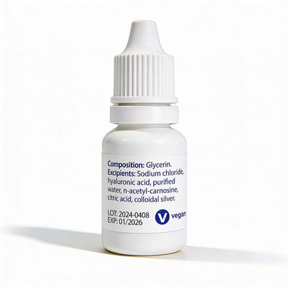 Bioactive Antioxidant Eye Drops NAC Drops - 1% N-Acetyl-Carnosine 10 mL Multi-Dose Bottle